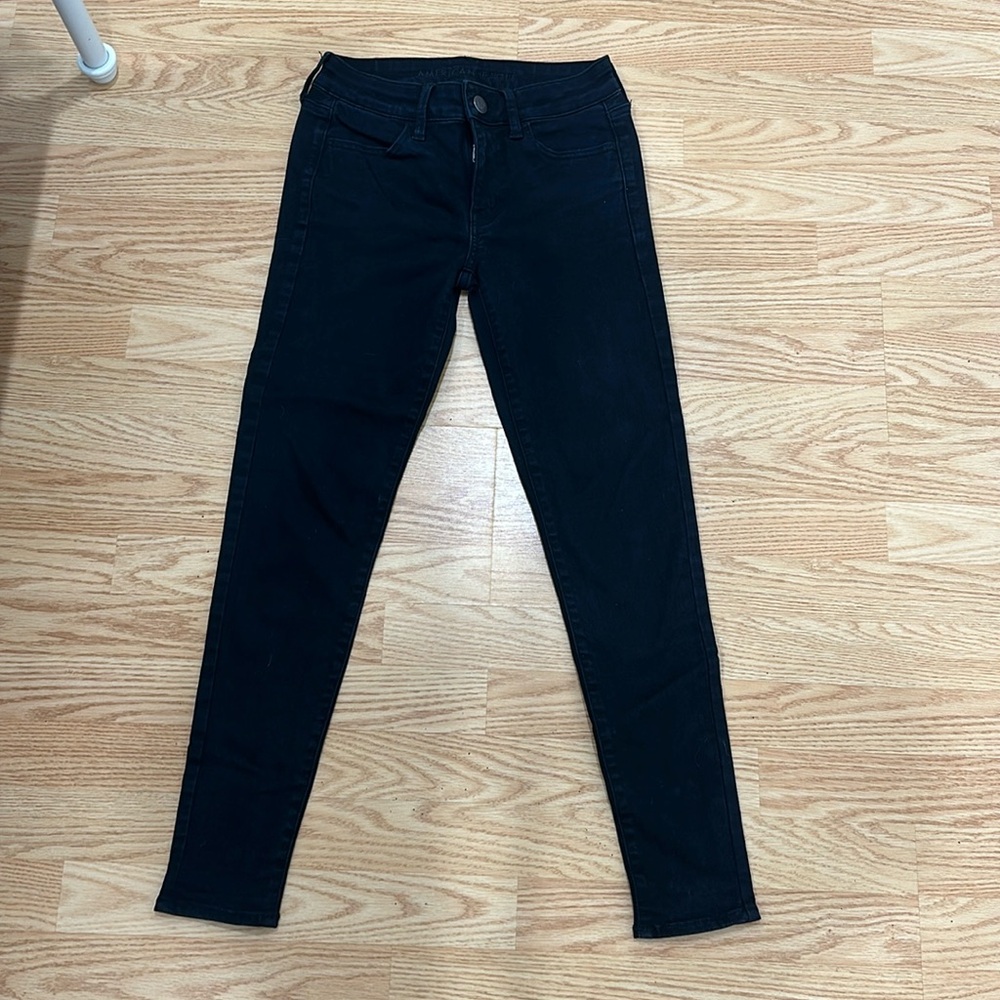 American eagle black jeggings, size 4